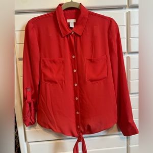 Chico’s orange/red blouse
